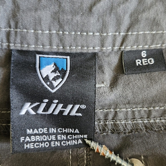 Kuhl Dark Gray Straight Fit Hiking Outdoors Pants. Sz. 6 - Picture 4 of 16